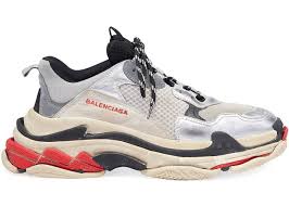 Black And Red Designer Sneakers Balenciaga Triple S Silver Red 2018 In 2020 Sneakers Balenciaga Designer Sneakers Mens