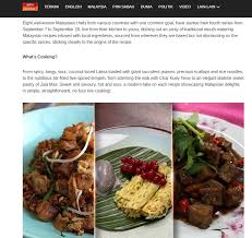 Maybe you would like to learn more about one of these? Media Coverage Masters Of Malaysian Cuisine