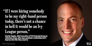 Traditionally a springboard to the top of the résumé pile, a degree from a  prestigious university can now work against job seekers 🔗  https://on.wsj.com/40GOwrl