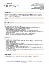 When deciding how to format a resume, remember that these headings must be definitive and must. It Director Resume Samples Qwikresume