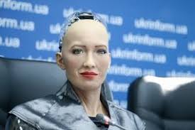 Photo David Chеn, Robot Sophia, Mark Ginzburg