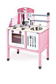 janod j06533 maxi cuisine mademoiselle bois play kitchen accessories pink play kitchen play kitchen