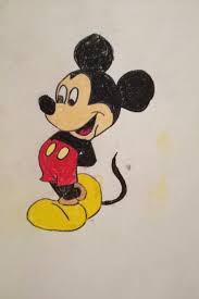 Mickey Mouse Chalk Pastel Sketch Chalk Art Sidewalk Art Sidewalk Chalk Art