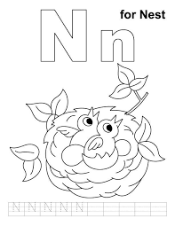 You can tell a lot about the way a person is. Letter N Coloring Pages Coloring Home