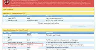 Cara cetak nrg dan nuptk. Nrg Sergur 2018 2019 Otomatis Masuk Ke Info Gtk Ij Com