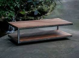 Marble texture coffee table for living room sofa side round coffee tea table 2 in 1 combination furniture golden white black. Custom Made Reclaimed Wood And Steel Contemporary Floating Coffee Table Ebay