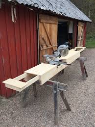 Homemade Miter Saw Stand With Extension Wings 3 Portable Jobsite Table Plan Improvement On My Ts Craftsman 3152283 Mitre Saw Stand Diy Woodworking Miter Saw