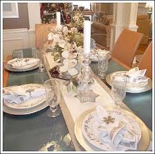 Silver And Champagne Gold Christmas Tablescape Image Christmas Tablescapes Christmas Table Settings Table Settings