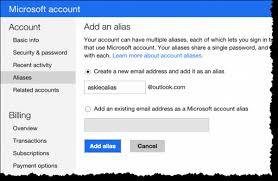 Change Your Hotmail Or Outlook Com Email Address With An Alias Ask Leo