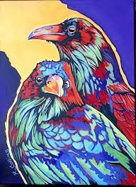 Raven S Roost By Rose Collins Acrylic 24 X 18 Art My Art Studio Bird Art