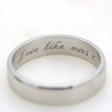Having your wedding ring engraved with a secret message is the ultimate way to personalize an already unique piece of jewelry. Five Ways To Customise Men S Wedding Rings