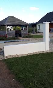 Muret De Cloture Et Portail Prefabrique En Beton Arme Modele Monobloc Citomur Outdoor Decor Outdoor Garage Doors