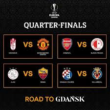 Select a team all teams arsenal aston villa brighton burnley chelsea crystal palace everton fulham leeds united leicester city liverpool manchester. Europa League Quarter Finals Man Utd Meet Granada Arsenal Face Slavia Praha All Football