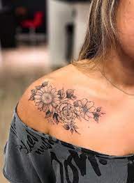 Meanwhile, a tiny sunflower tattoo is the best for tinier areas such as wrists, ankles, fingers, the back of your ear, as well as the back of your neck. Sunflower Shoulder And Ink Image 7059002 On Favim Com
