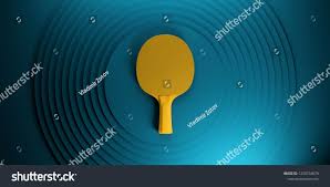 Table Tennis Or Ping Pong Racket Tournament Poster Design On Abstract Color Rounded Circles Backgroung 3d Illustration Ad Affiliate Rackets Design Abstract