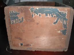 Antique Enoch Morgan Sons Wood Crate! Vintage early advertising Chemical NY 