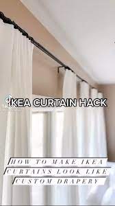 Ikea Curtain Hack Video In 2021 Diy Curtains Ikea Inspired Bedroom Farmhouse Decor