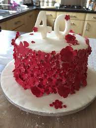 40 Years Ruby Wedding Anniversary Cake 40th Wedding Anniversary Party Ideas 40th Anniversary Party 40th Wedding Anniversary