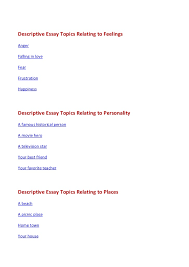 In order to make this estimation. Descriptive Essay On Love Completely Anonymous
