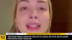 Fatima Jordan, esposa del gobernador envió un mensaje a Camacho