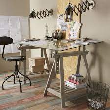 20 idees pour realiser un bureau avec des treteaux bureau architecte treteau architecte planche bureau