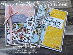 Let's duplicate the horizontal flip card we just created. Rip Flip A Quick Card Idea You Can T Live Without Video Tutorial Stamp Happy Jacque Williams Stampin Up Demonstrator