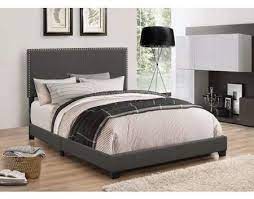 Coaster Company Boyd Upholstered California King Bed Charcoal Upholstered Beds Upholstered Panel Bed Upholstered Bedroom Set