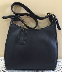 Coach Black And Brown Purse Vintage Coach Small Black Leather Shoulder Bag Hobo Tote Purse No 501 16 Womens Tote Leather Shoulder Bag Tote