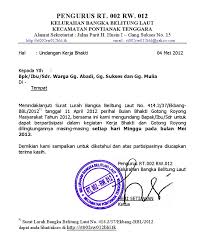 37 contoh surat undangan osis perusahaan sekolah rt dan desa. Contoh Surat Undangan Kerja Bakti Lingkungan Rt
