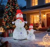 Buy 3D LED Motif Outdoor Christmas Snowman Romantic Hotel ...
