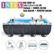 Jual beli online aman dan nyaman hanya di tokopedia. Intex 26356 Kolam Renang Swimming Pool Portable Big Besar Above Ground Pool Ultra Xtr 5meter Terbaru Agustus 2021 Harga Murah Kualitas Terjamin Blibli