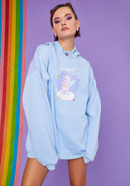 Cheap bear hoodie starting from $26.99 with excellent quality and fast delivery. Care Bears Bedtime Bear Oversized Hoodie Baby Blue Dolls Kill