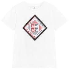 Black And Red Designer T Shirt A Lovely White T Shirt For Boys By Luxury Designer Givenchy Kids Made From Soft And Stretchy Jersey Cotton This White Cotton T Shirts Casual Tops Tops Designs