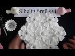 Gelin Cicegi Lif Modeli Tasarim Sibelin Orgu Evi Beyaz Lif Modeli Beyaz Lif Youtube Orgu Orme Tezgahi Desenleri Tig Isleri