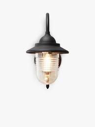 John Lewis Partners Wickham Outdoor Wall Light Black At John Lewis Partners Outdoor Wall Lighting Outdoor Wall Lantern Wall Lights