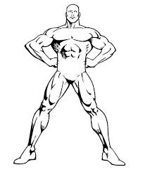 Human body parts coloring pages. Bodybuilder Human Body Coloring Pages Coloring Sky