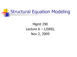 Ppt Structural Equation Modeling Powerpoint Presentation Free Download Id 927972