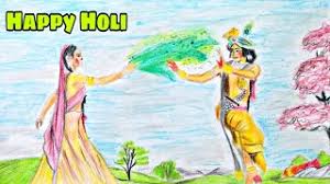 Drawing Skill Krishna Holi Drawing 6:05 drawing academy 85 580. drawing skill krishna holi drawing