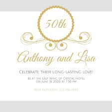 Furthermore, it really is no key that wallpaper is costly, specifically for people who do not have budget to match the buying price of wallpapers. Free Custom Printable 50th Anniversary Invitation Templates Canva