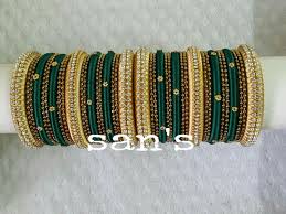 Pin By Kiran Jha On Banglrs Silk Thread Jewelry Silk Thread Bangles Design Bridal Bangles