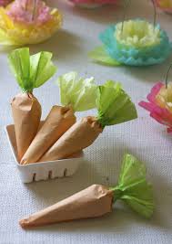 Coffee Filter Flower Carrot Easter Favors Easter Favors Easter Carrots Easter Gifts For Kids