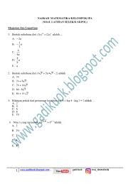 Kumpulan contoh soal tes akademik seleksi masuk polri lbb. Latihan Soal Matematika Akpol