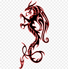 You will hardly find two similar dragon tattoos even if you compare a thousand of them. Twin Dragon Tribal Tattoo Designs Dragon Tattoo Design Png Image With Transparent Background Toppng