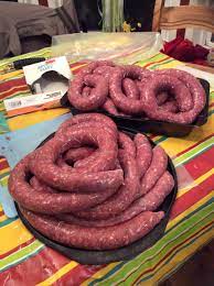 Homemade Jalapeno Cheddar Venison Sausage 12 Lbs Of Ground Venison 4 Lbs Of Ground Pork 5 Minced Jalapenos 20 Cloves O Deer Recipes Venison Recipes Sausage