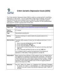 Image result for Geriatric Depression Scale