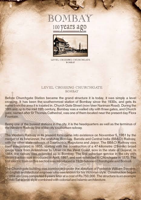 Level Crossing Churchgate (Code: 035) – Mounted and Wooden Frames – Magnate Publishing House