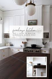 Diy How To Router A Butcher Block Edge The Grit And Polish In 2020 Upper Cabinets Butcher Block Countertops Kitchen Floor Plans