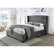 pin by wayfair deutschland on bedrooms grey bed frame decor grey bed frame grey headboard bedroom