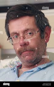 Rupert Wilson talks from Haukeland Hospital bed in Bergen for first time  since surviving from snow hell trek in Norway in which Stock Photo