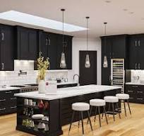 Avalon Slim Shaker Black Kitchen Cabinets | CabinetSelect.com